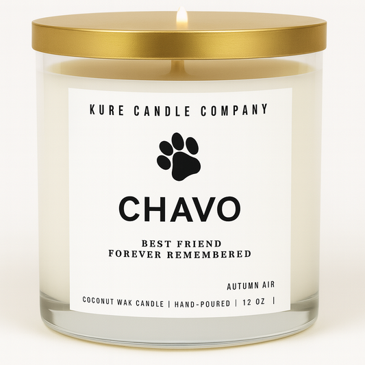 12 oz Luxury Wax Candle - Dog Memorial (Personalized)